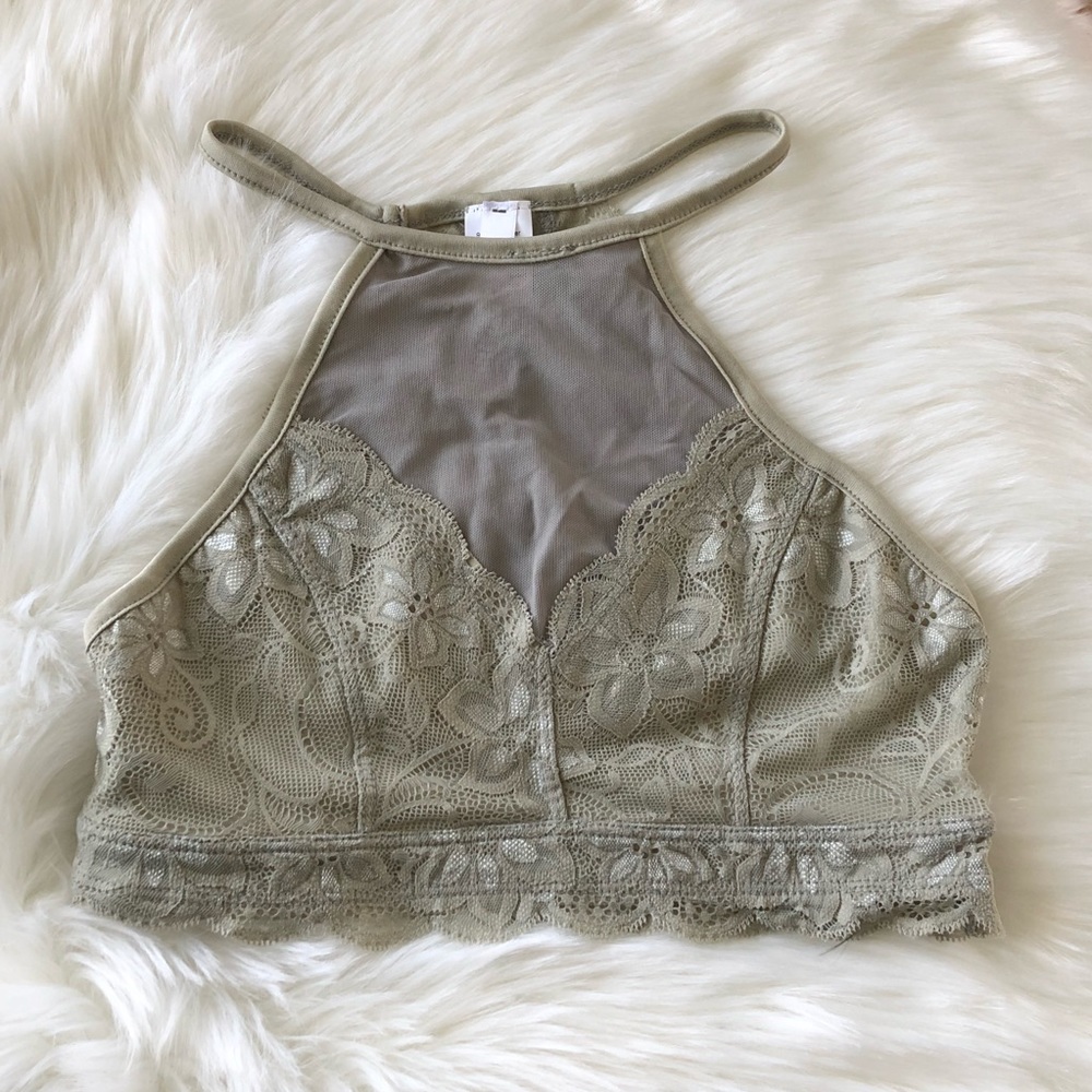 SEXY LACE SAGE BRALETTE